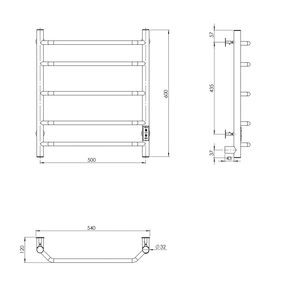 Полотенцесушитель Браво Пэк сп 3 60х50